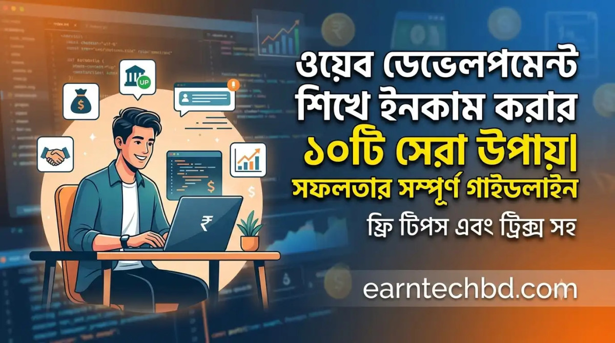 ওয়েব ডেভেলপমেন্ট শিখে ইনকাম করার সম্পূর্ণ গাইডলাইন : ঘরে বসে আয়ের সেরা উপায়