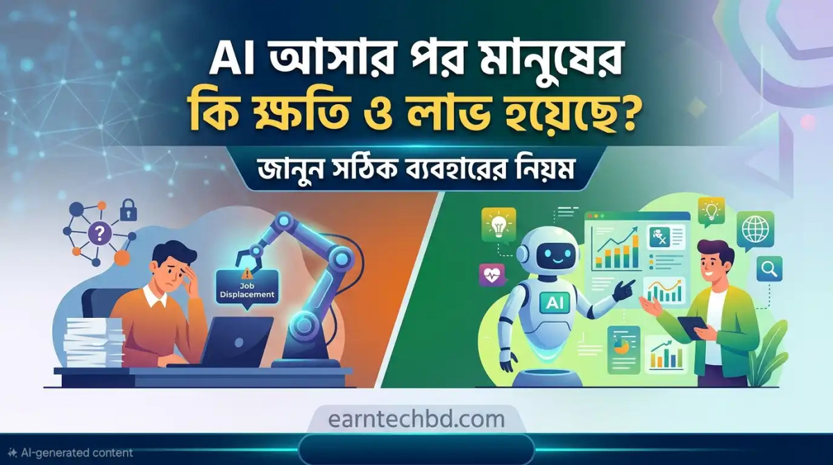 AI আসার পর মানুষের কি ক্ষতি ও লাভ হয়েছে? জানুন সঠিক ব্যবহারের নিয়ম