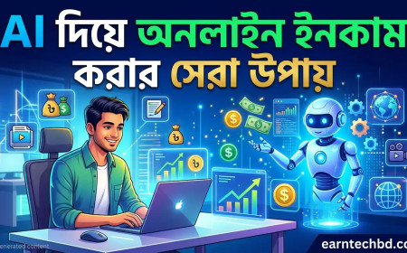 AI দিয়ে অনলাইন ইনকাম করার সেরা উপায় (সম্পূর্ণ বাংলা গাইড)