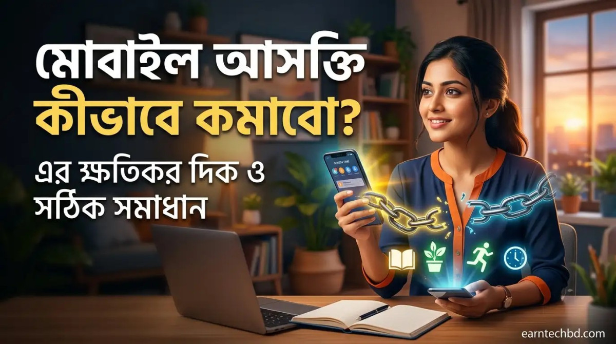 মোবাইল আসক্তি কীভাবে কমাবো? এর ক্ষতিকর দিক ও সঠিক সমাধান