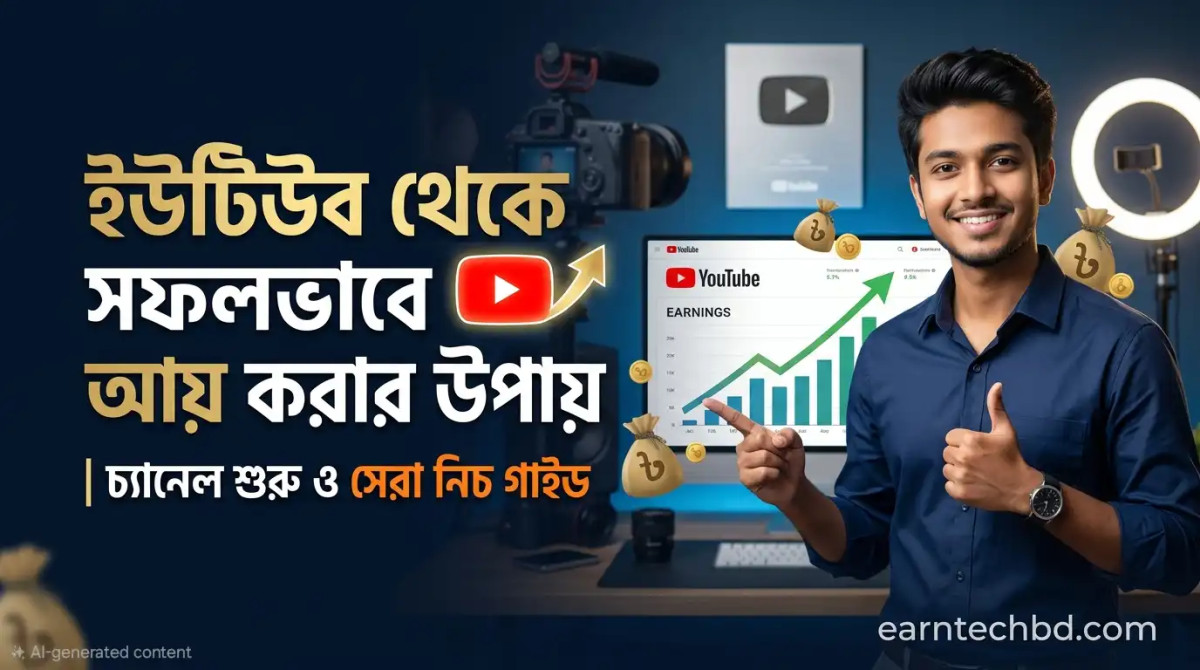 ইউটিউব থেকে সফলভাবে আয় করার উপায় | চ্যানেল শুরু ও সেরা নিচ গাইড