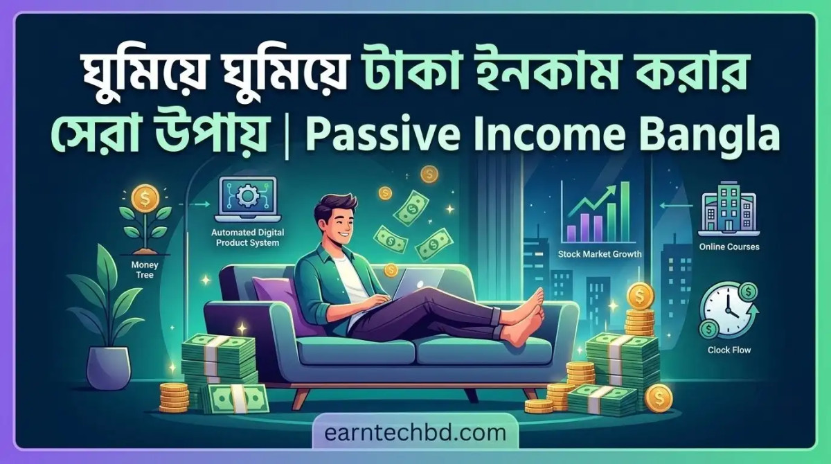 ঘুমিয়ে ঘুমিয়ে টাকা ইনকাম করার সেরা উপায় | Passive Income Bangla