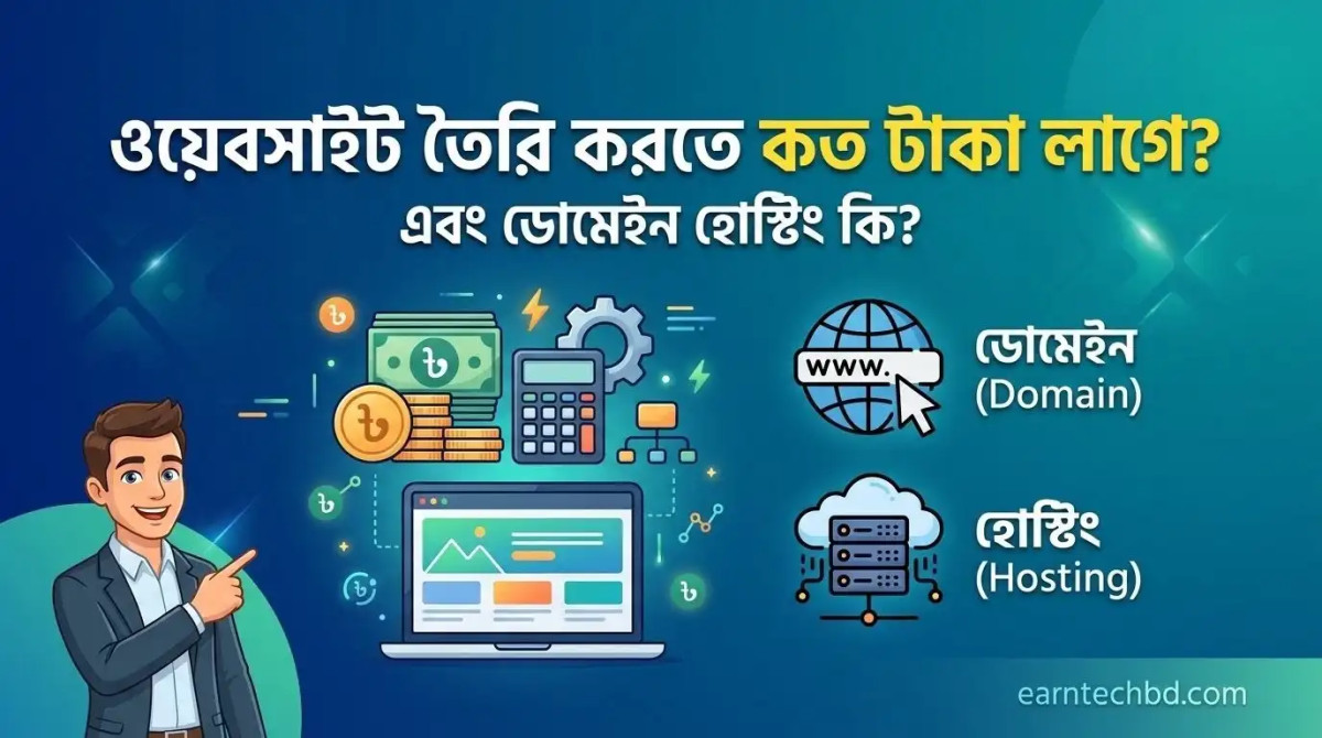 ওয়েবসাইট তৈরি করতে কত টাকা লাগে এবং ডোমেইন হোস্টিং কি?
