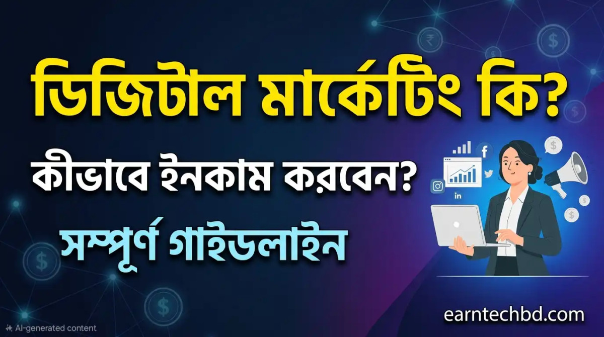 ডিজিটাল মার্কেটিং কি এবং কীভাবে ইনকাম করবেন? সম্পূর্ণ গাইডলাইন