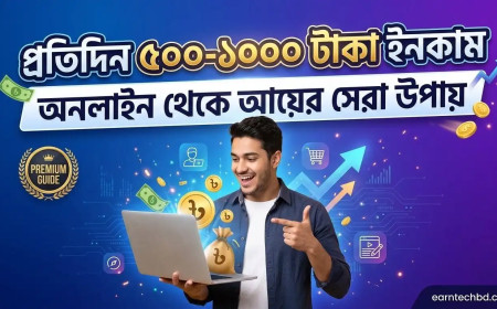 প্রতিদিন ৫০০-১০০০ টাকা ইনকাম: অনলাইন থেকে আয়ের সেরা উপায়
