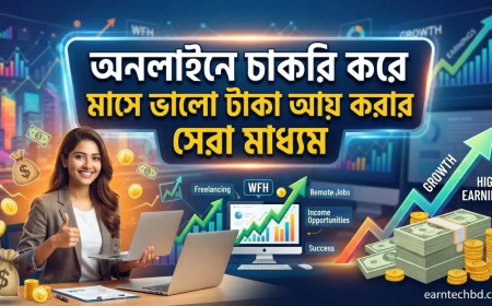 অনলাইনে চাকরি করে মাসে ভালো টাকা আয় করার সেরা মাধ্যম