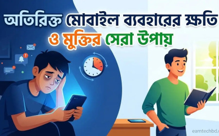 অতিরিক্ত মোবাইল ব্যবহারের ক্ষতি ও মুক্তির সেরা উপায়