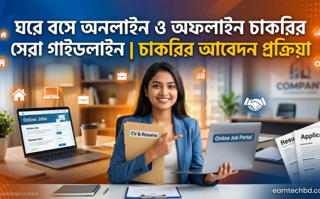 ঘরে বসে অনলাইন ও অফলাইন চাকরির সেরা গাইডলাইন | চাকরির আবেদন প্রক্রিয়া