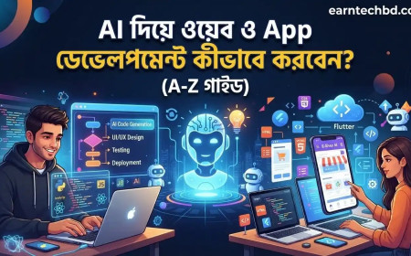 AI দিয়ে ওয়েব ও App ডেভেলপমেন্ট কীভাবে করবেন? (A-Z গাইড)