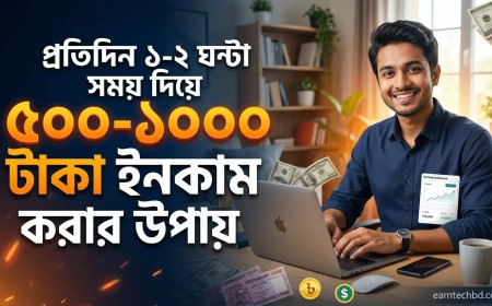 প্রতিদিন ১-২ ঘন্টা সময় দিয়ে ৫০০-১০০০ টাকা ইনকাম করার উপায়