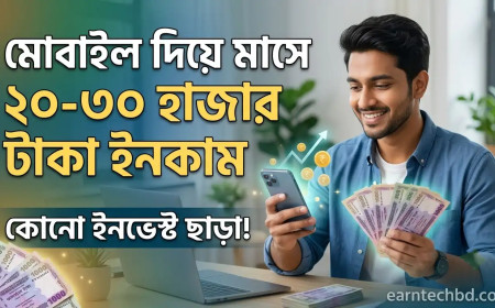 মোবাইল দিয়ে মাসে ২০-৩০ হাজার টাকা ইনকাম | কোনো ইনভেস্ট ছাড়া