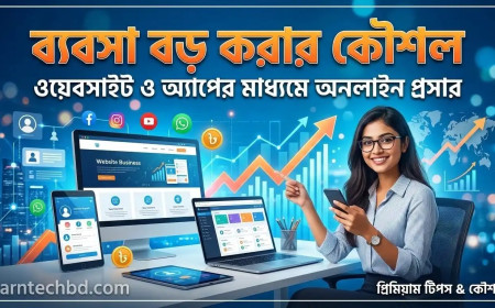 ব্যবসা বড় করার কৌশল: ওয়েবসাইট ও অ্যাপের মাধ্যমে অনলাইন প্রসার
