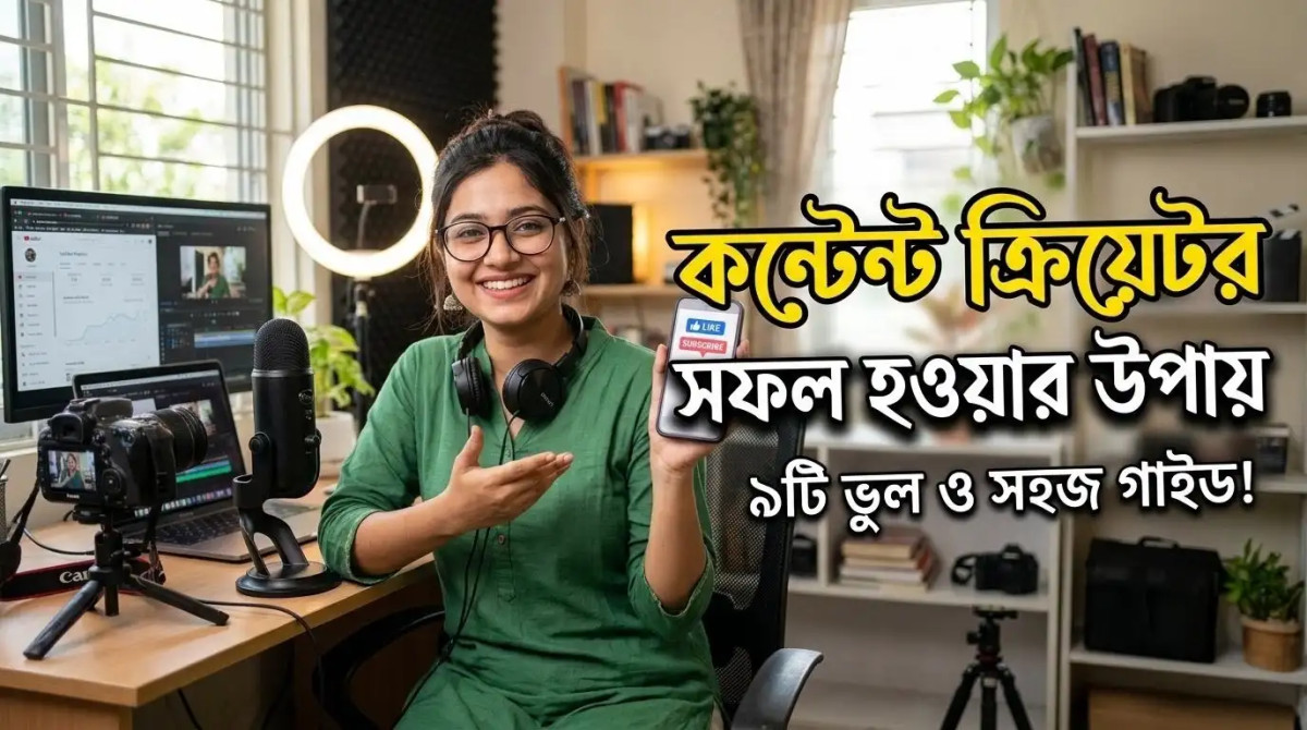 কন্টেন্ট ক্রিয়েটর সফল হওয়ার উপায়: ৯টি ভুল যা আপনার গ্রোথ থামিয়ে রেখেছে