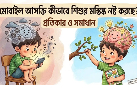 মোবাইল আসক্তি কীভাবে শিশুর মস্তিষ্ক নষ্ট করছে? প্রতিকার ও সমাধান