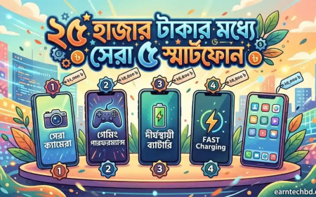 ২৫ হাজার টাকার মধ্যে সেরা ৫ স্মার্টফোন - কোনটি কিনবেন?