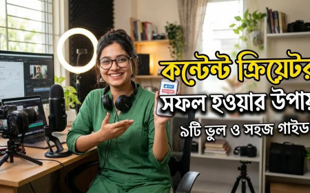 কন্টেন্ট ক্রিয়েটর সফল হওয়ার উপায়: ৯টি ভুল যা আপনার গ্রোথ থামিয়ে রেখেছে