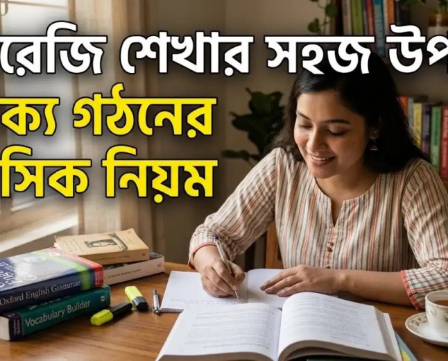  ইংরেজি শেখার সহজ উপায়  বাক্য গঠনের বেসিক নিয়ম
