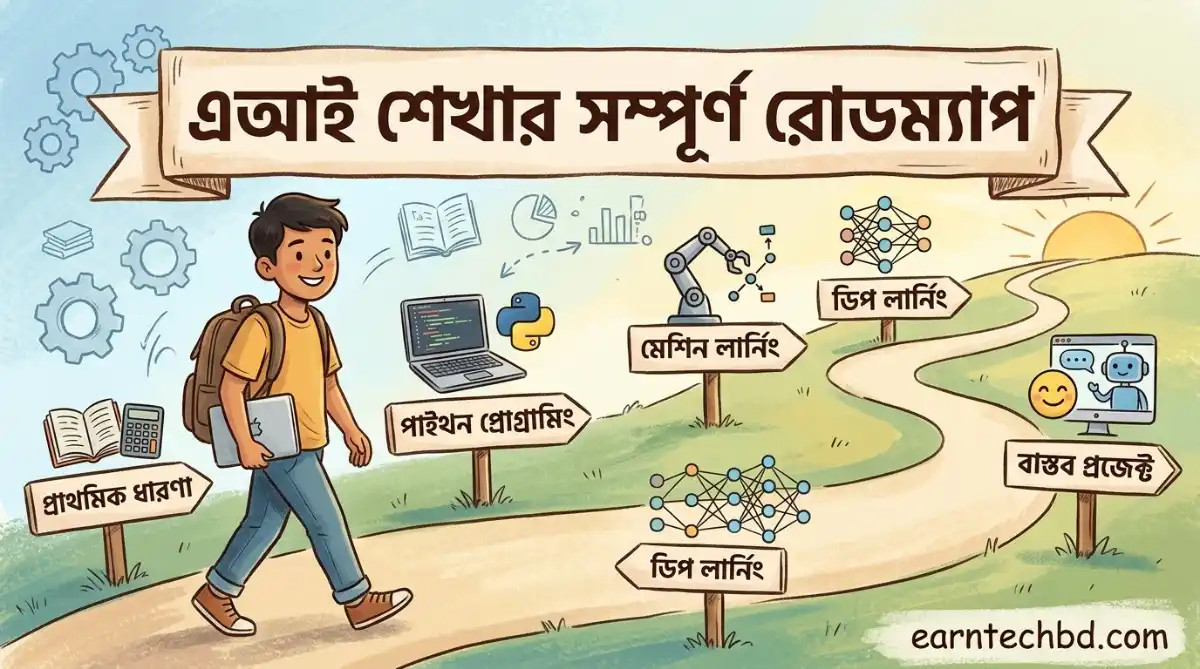 এআই শেখার সম্পূর্ণ রোডম্যাপ: ৯০ দিনে শূন্য থেকে এআই মাস্টার হন