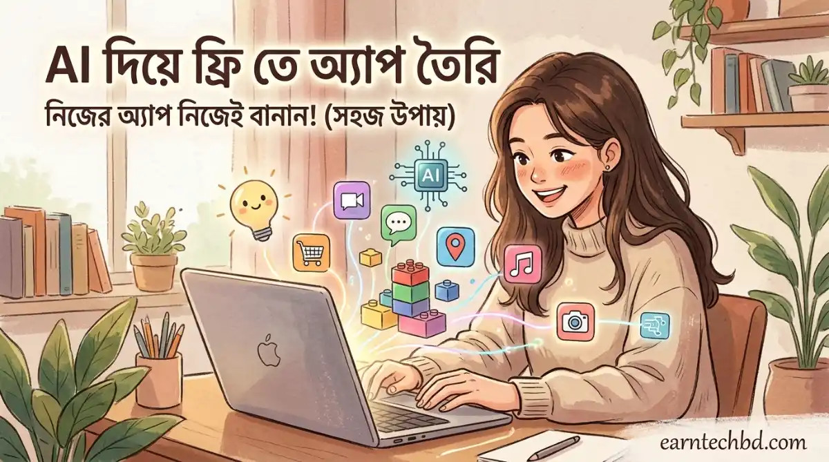 AI দিয়ে ফ্রি অ্যাপ তৈরি করার সহজ উপায় | No Code App Builder