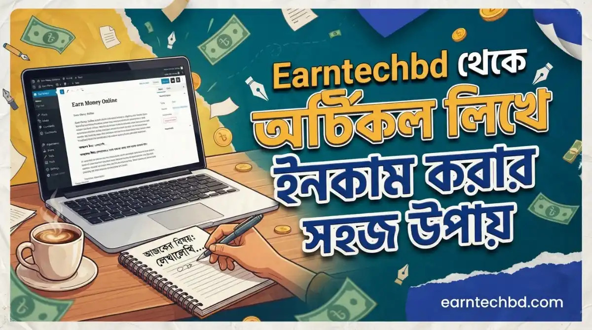Earntechbd থেকে আর্টিকেল লিখে ইনকাম করার সহজ উপায় 