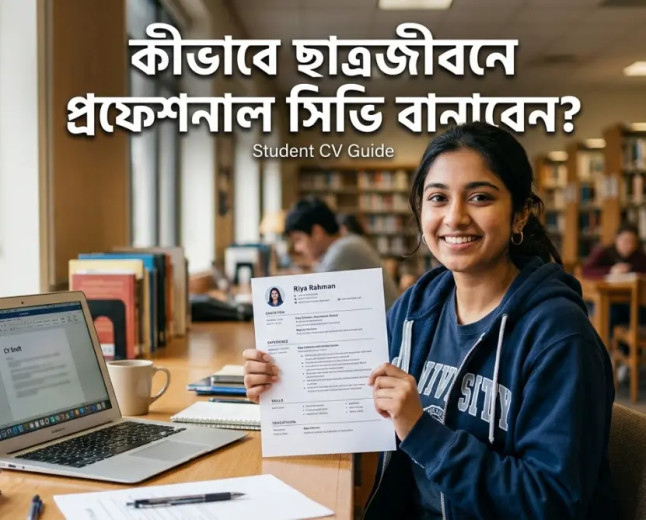 কীভাবে ছাত্রজীবনে প্রফেশনাল সিভি বানাবেন? ৭ ধাপের সহজ গাইড